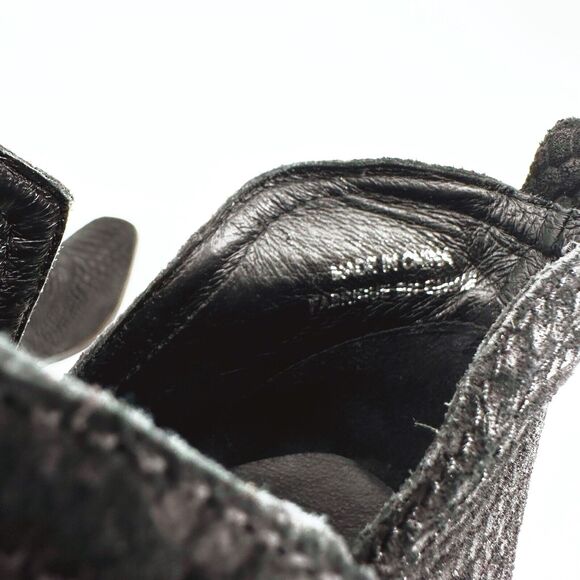 Jeffrey Campbell Roselle Ankle Heel Boots Size 9 Suede Python Western Pull-On - Picture 9 of 10